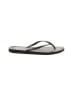 J.Crew Animal Print Black Brown Flip Flops Size 6 - photo 1
