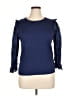 J.Crew Blue 3/4 Sleeve Top Size XL - photo 1