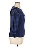 J.Crew Blue 3/4 Sleeve Top Size XL - photo 4