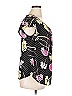 Roz & Ali 100% Polyester Black Short Sleeve Blouse Size 1X - photo 4