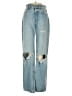 Zara Hearts Blue Jeans Size 0 - photo 1
