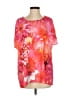 Seven Sisters 100% Polyester Orange Short Sleeve Blouse Size 4 - photo 1