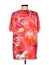 Seven Sisters 100% Polyester Orange Short Sleeve Blouse Size 4 - photo 2