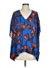 Crosby 100% Polyester Blue 3/4 Sleeve Blouse Size S - photo 1