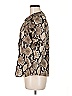 Love Moschino 100% Polyester Animal Print Brown Short Sleeve Blouse Size 6 - photo 5