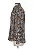 Natural Life 100% Polyester Paisley Brown Long Sleeve Blouse Size S - photo 5