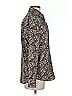 Natural Life 100% Polyester Paisley Brown Long Sleeve Blouse Size S - photo 4