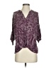 Akemi + Kin Floral Tropical Purple 3/4 Sleeve Blouse Size XS - photo 1