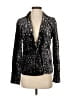 Elevenses Metallic Black Blazer Size 4 - photo 1