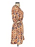 Open Edit 100% Polyester Print Tan Cocktail Dress Size XS - photo 4
