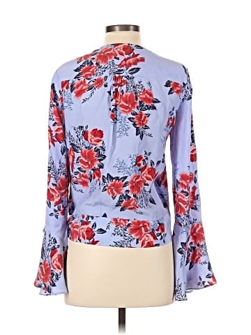 Parker Long Sleeve Silk Top (view 2)
