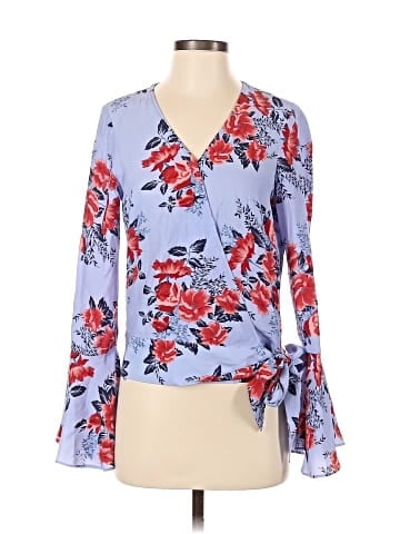 Parker Long Sleeve Silk Top (view 1)
