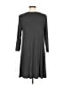 Paraphrase Solid Gray Casual Dress Size L - photo 2