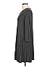 Paraphrase Solid Gray Casual Dress Size L - photo 5
