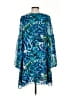 Chloe Oliver 100% Polyester Print Blue Casual Dress Size S - photo 2