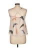 Rory Beca 100% Polyester Ivory Tan Sleeveless Blouse Size L - photo 2