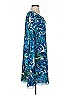 Chloe Oliver 100% Polyester Print Blue Casual Dress Size S - photo 4