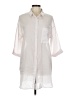 Sweewe 100% Cotton Ivory 3/4 Sleeve Button-Down Shirt Size Med - Lg - photo 1