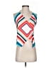 Express 100% Polyester Teal Pink Sleeveless Blouse Size XS - photo 1