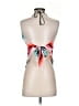 Express 100% Polyester Teal Pink Sleeveless Blouse Size XS - photo 2