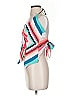 Express 100% Polyester Teal Pink Sleeveless Blouse Size XS - photo 5