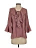 My Michelle 100% Polyester Pink 3/4 Sleeve Blouse Size S - photo 1