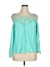 Assorted Brands Teal 3/4 Sleeve Blouse Size XL - photo 1