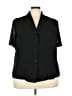 Danny & Nicole 100% Polyester Black Short Sleeve Blouse Size 26 (petite) - photo 1