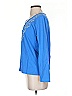 Shenanigans Blue Long Sleeve Blouse Size S - photo 5