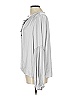 Reset 100% Polyester Silver Gray Long Sleeve Blouse Size L - photo 5