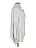Reset 100% Polyester Silver Gray Long Sleeve Blouse Size L - photo 4