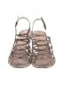 Elie Tahari Animal Print Silver Tan Heels Size EU 38 1/2 - photo 2