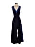 Elevenses 100% Polyester Color Block Blue Jumpsuit Size 4 - photo 1