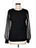 Ann Taylor LOFT Black Long Sleeve Blouse Size M - photo 1