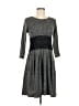 Cato Chevron-herringbone Gray Casual Dress Size M - photo 1