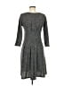 Cato Chevron-herringbone Gray Casual Dress Size M - photo 2