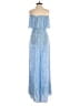 Illa Illa 100% Rayon Blue Jumpsuit Size S - photo 2