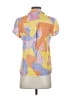Soi Paris 100% Viscose Color Block Orange Short Sleeve Blouse Size EU (FR) 34 / US 2 - photo 2