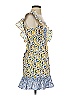 70°F/21°C 100% Polyester Print Yellow Casual Dress Size S - photo 4