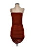 Zaful 100% Polyester Solid Brown Cocktail Dress Size 4 - photo 1
