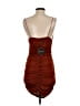 Zaful 100% Polyester Solid Brown Cocktail Dress Size 4 - photo 2