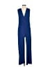 Monteau Solid Blue Jumpsuit Size S - photo 1