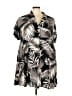 Torrid Tropical Black Casual Dress Size 3X Plus (3) - photo 1
