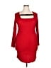 Shein Curve 100% Polyester Red Cocktail Dress Size 18 Plus (3) - photo 1