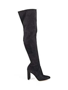 Bottes Femme KAARI Blue - Pointure 9.5 US - Suède Noire, Bout Pointu, Fermeture Zip