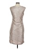 Scarlett 100% Polyester Metallic Silver Gold Cocktail Dress Size 8 - photo 2