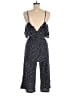 Seed Heritage 100% Viscose Polka Dots Black Blue Jumpsuit Size 6 - photo 2