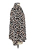 Topshop 100% Polyester Print Black Long Sleeve Blouse Size 4 - photo 4