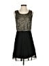 Maison Jules 100% Polyester Animal Print Black Cocktail Dress Size S - photo 1