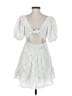 Shore 100% Viscose White Casual Dress Size S - photo 2